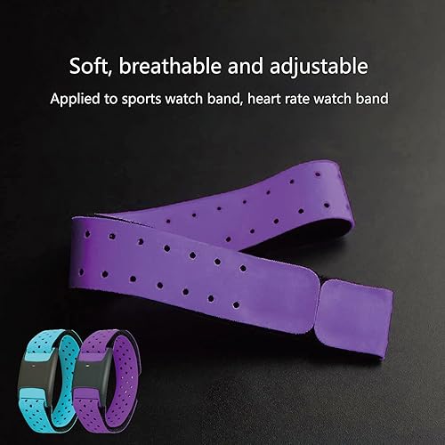 Miniatura 7 de Correa elástica ajustable transpirable de repuesto para pulsera suave para monitor de frecuencia cardíaca, banda elástica para el tobillo