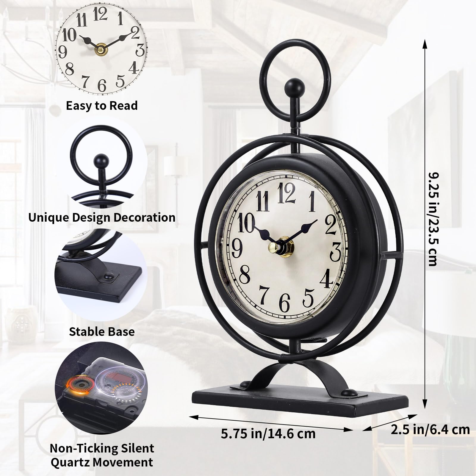 Wm. Widdop Gilt Design Roman Numerals Carriage Clock, Gold