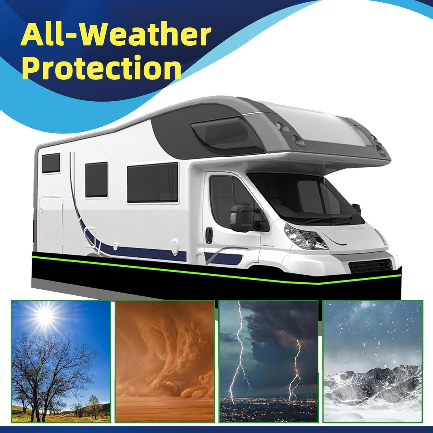 No Drilling Required 5th Wheel Skirt 31 Tall 5th Wheel Skirt Thickening and Hardening Rv Fender Skirt,34m