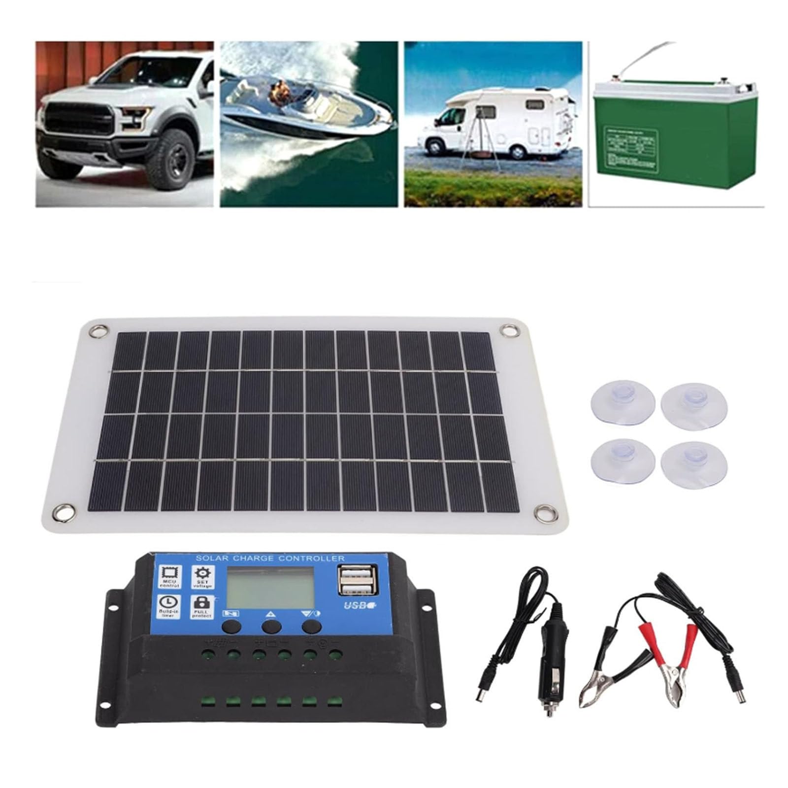 PrzenośNy Panel SłOneczny 300 W 20/30/40/50/60 V, 23% SprawnośCi SkłAdany Panel SłOneczny / Ip67 Wodoodporne Regulowane PodpóRki, Zasilanie Poza Siecią Dla Domu I Kempingu,20A
