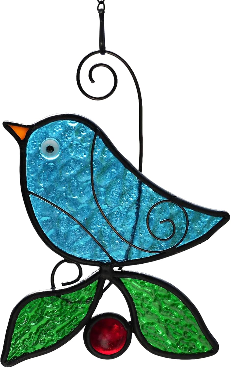 BOXCASA Birds Suncatcher Window Hanging Decor,Birds Stained