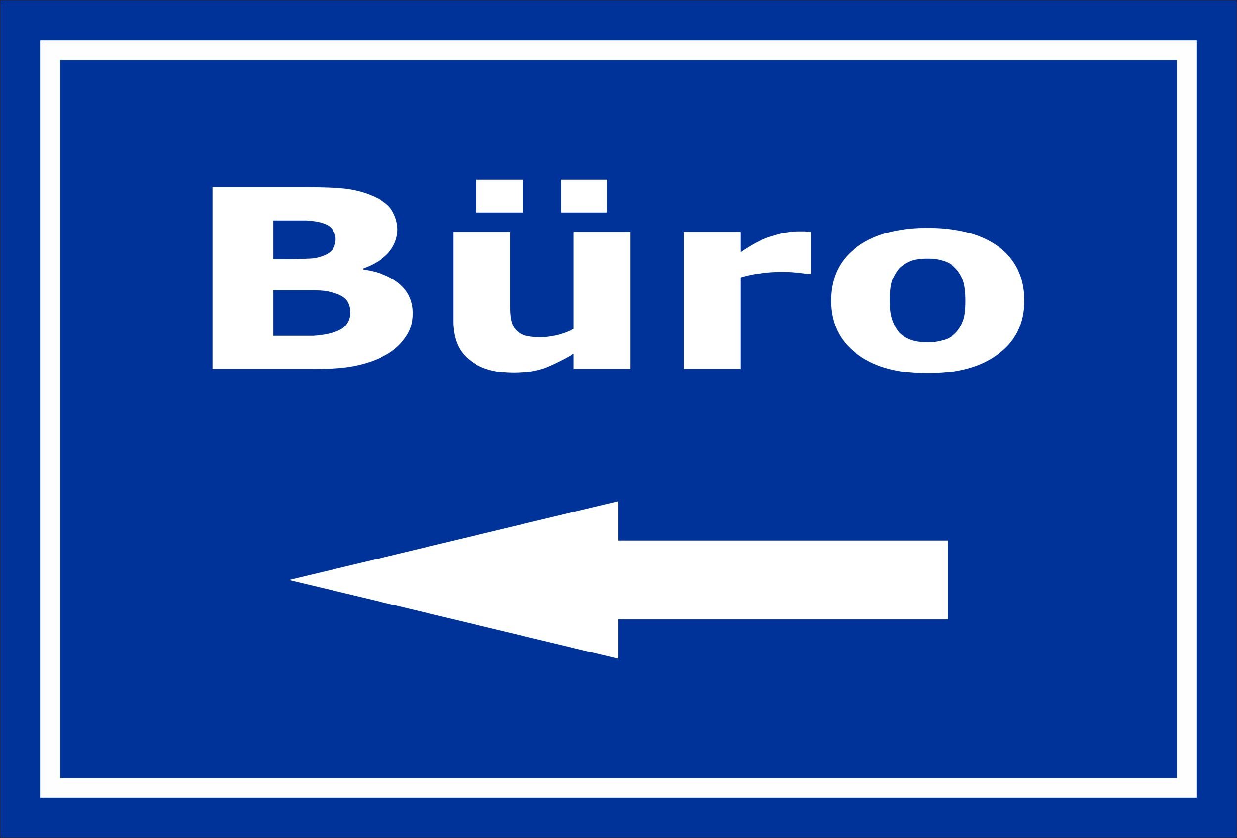 Robustes Pfeil-Schild Für Büro & Außenbereich – In 3 Größen Mit Bohrlöchern, Witterungsbeständig (Hartschaum/Alu)