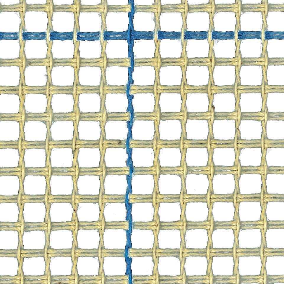 Teppich Knüpfteppich Leinwand 3 Löcher pro Zoll blau 100cm x 200cm