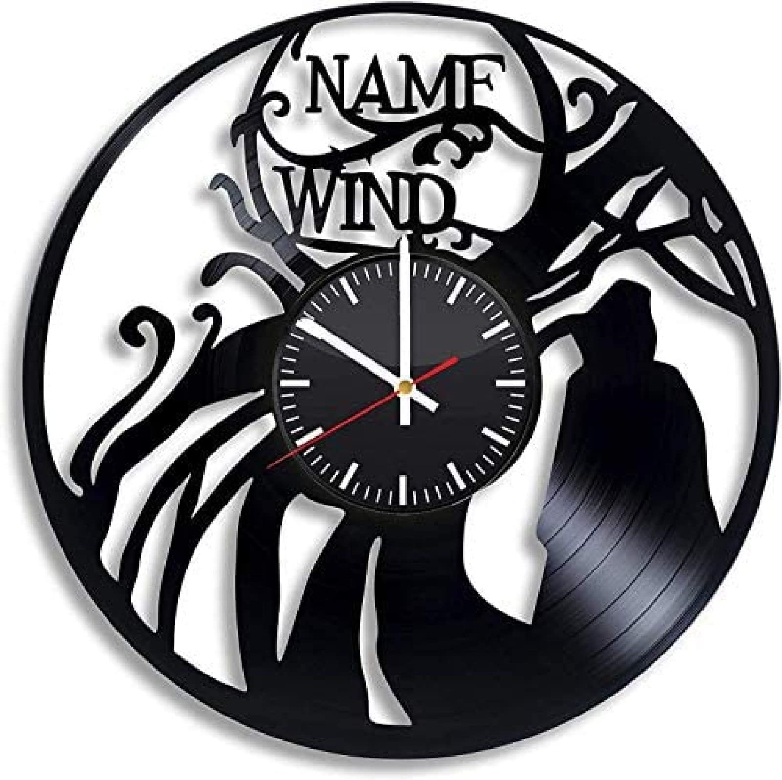 AVJERA The Name Of The Wind Vinyl Record Retro Wall Clock New Year Christmas Birthday Gift Personality Creative Home Design