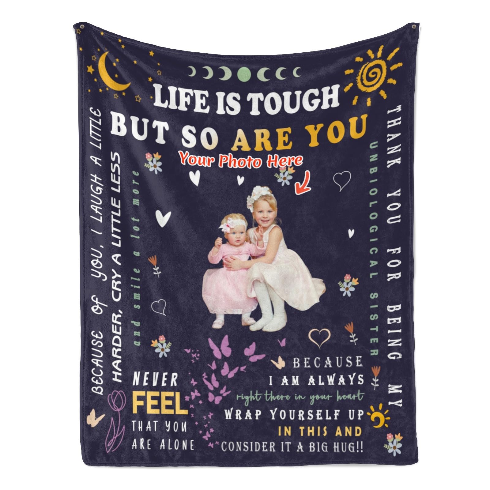 Best Friend Blanket Personalized Blanket with Picture Personalized Blanket for Bed Couch Sofa 50"x60"