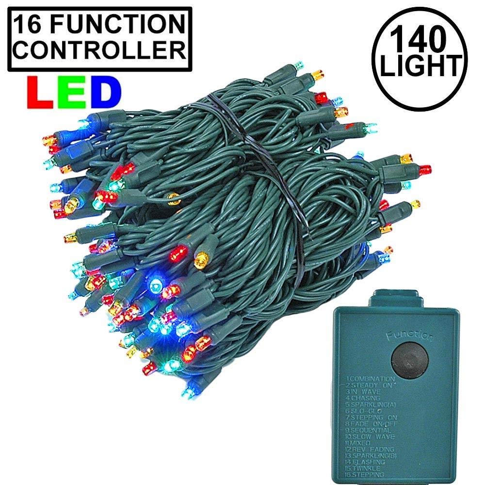 Novelty Lights 46.5 Feet 140 Light LED Chasing Christmas String