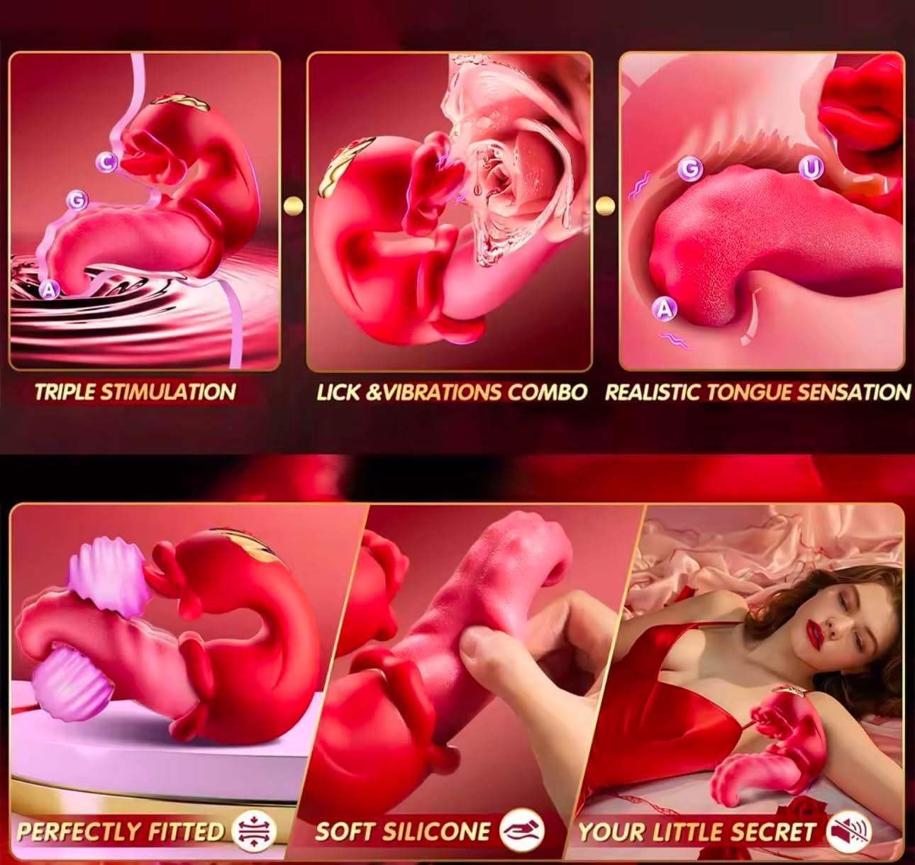 New Female Portable Adult Toy Machine, Rabbit Tool Tongue Licking and Sucking 10 Modes Machine, Adult Tool Female Gift