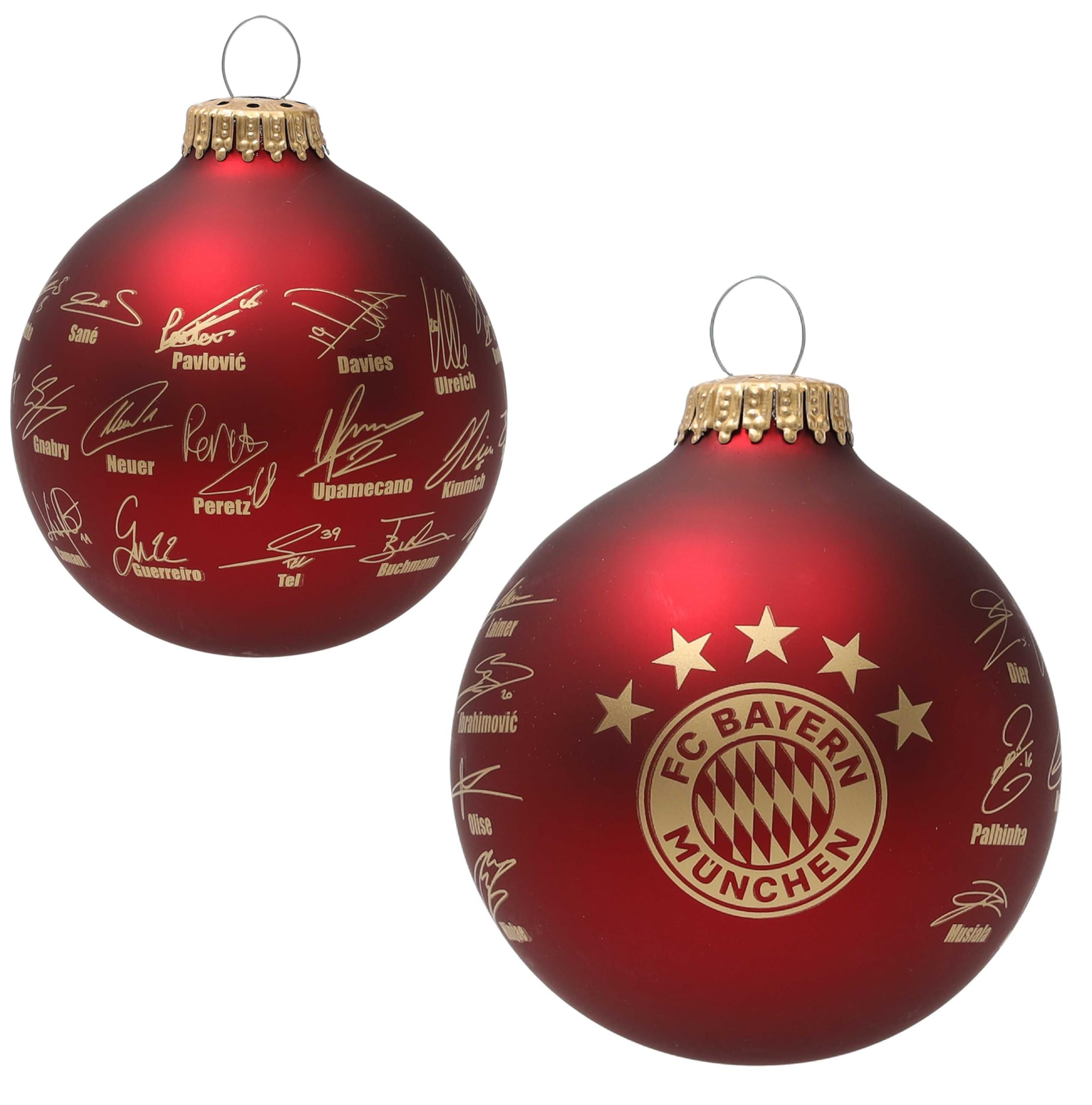 FC Bayern München Christbaumkugel - Signature 2024/25 - Weihnachtskugel FCB
