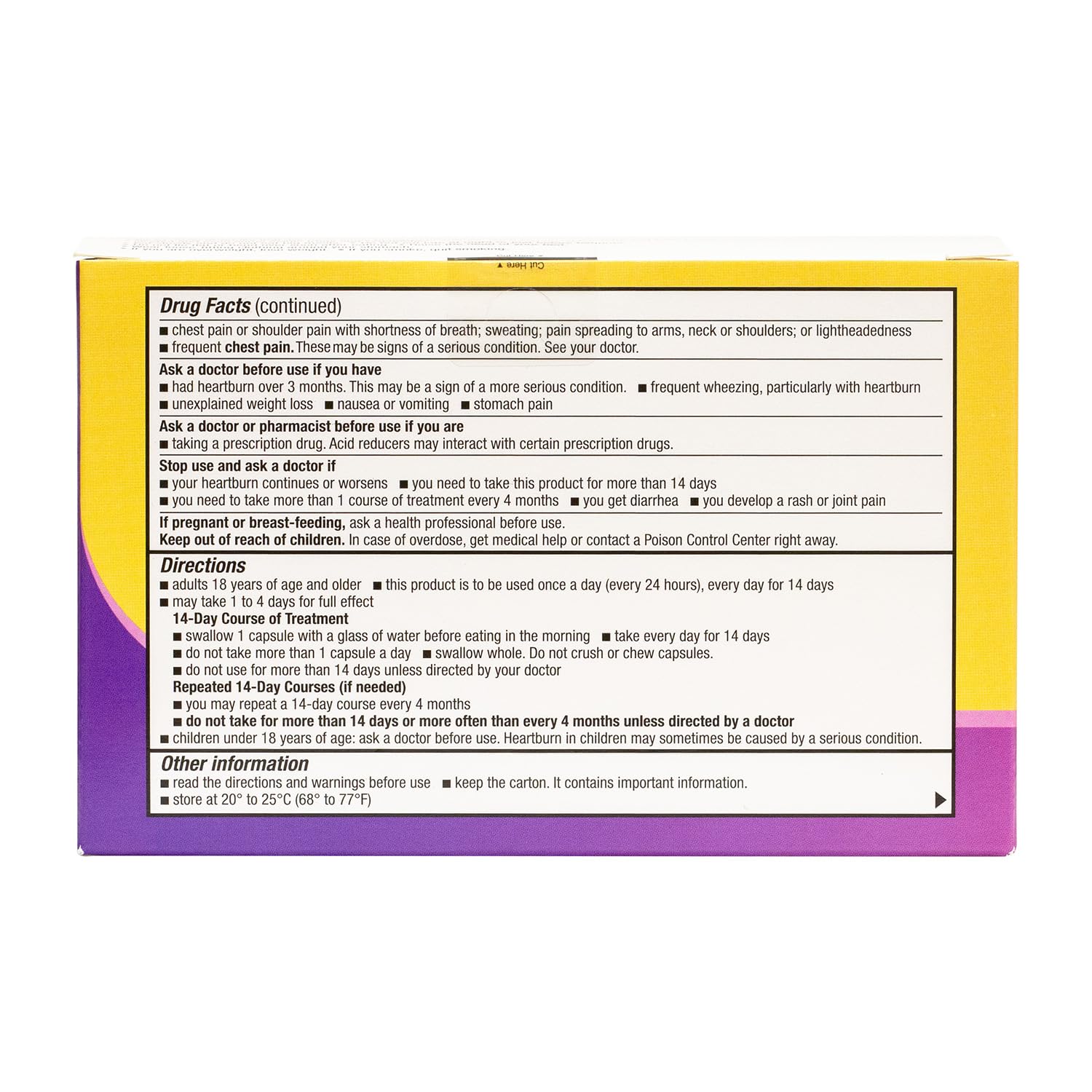 HealthA2Z® Esomeprazole Magnesium | Acid Reducer | 20mg | Delayed-Released Capsules USP | 24 Hours | Treats Frequent Heartburn (42 Counts) — Amazon image 3