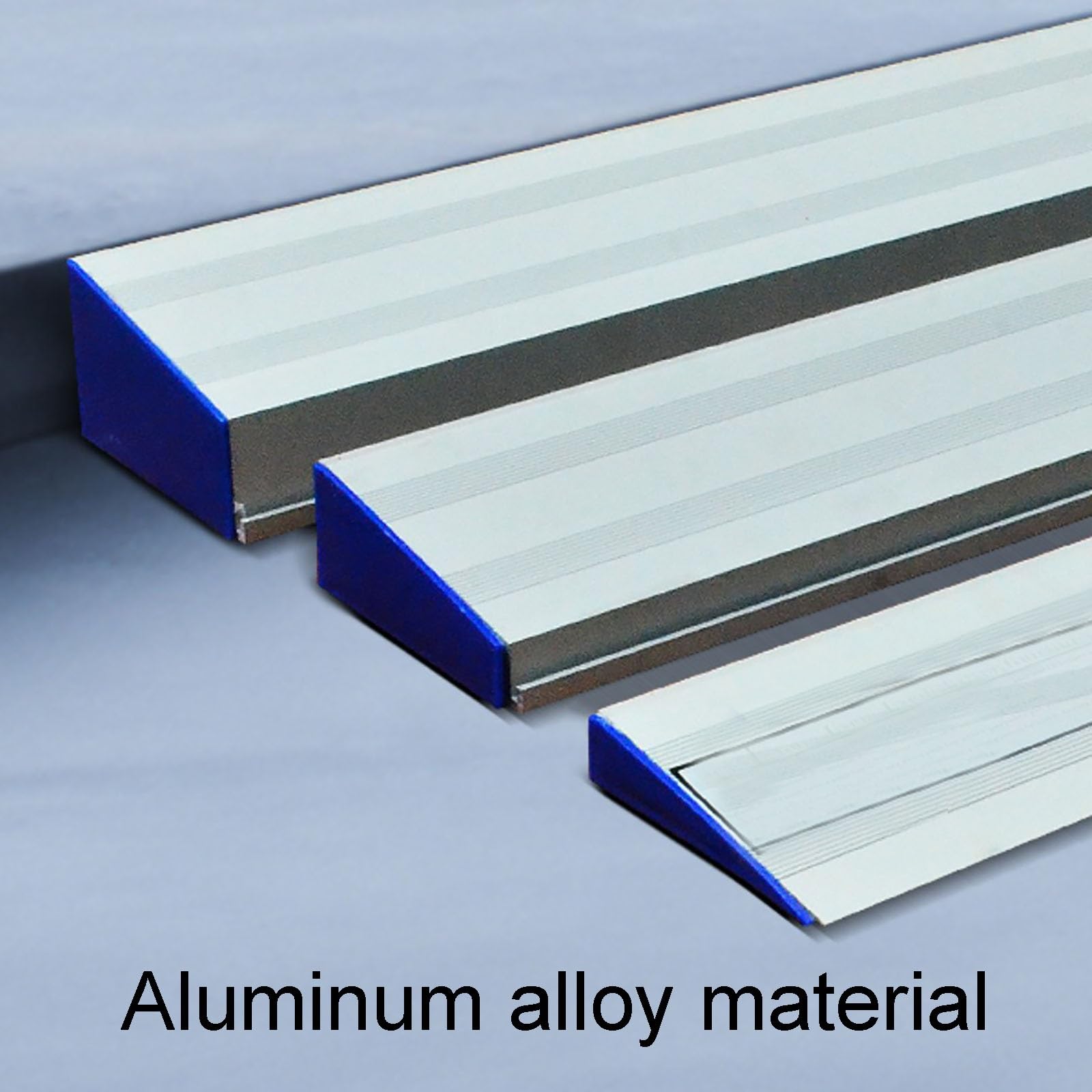Zdejmowane Podjazdy dla Wózków Inwalidzkich do Wchodzenia Po Schodach Aluminiowe Podjazdy Progowe do Drzwi łączenie, Przenośna Rampa(75x10x2cm)