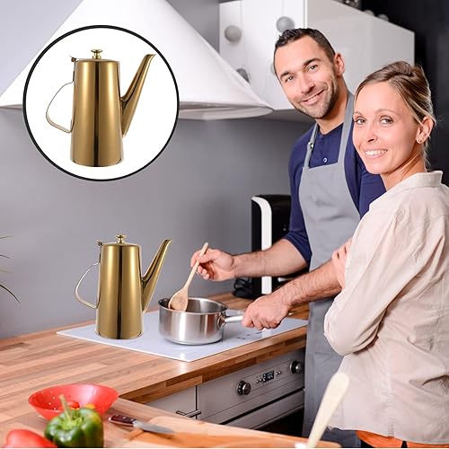 Miniatura 8 de Jarra de acero inoxidable con tapa y boquilla, tetera, tetera, jarra de jugo para refrigerador, jarra de bebidas para agua fríacaliente, té helado,