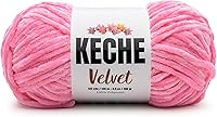 Vista 9 de Keche Hilo de terciopelo para ganchillo, manta de felpilla suave, voluminosa, hilo amigurumi, 3.53 oz (132 yardas), color menta