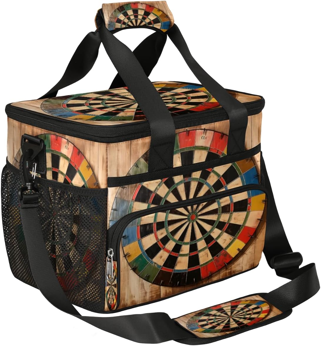 Insulated Picnic Backpack Lunch Box for Women Men Picnic Basket Tote Lunch Bag Picnic Bag Portable Lunch Bags for Picnic, Beach, Work, Trip,Office, Camp Dart Turntable