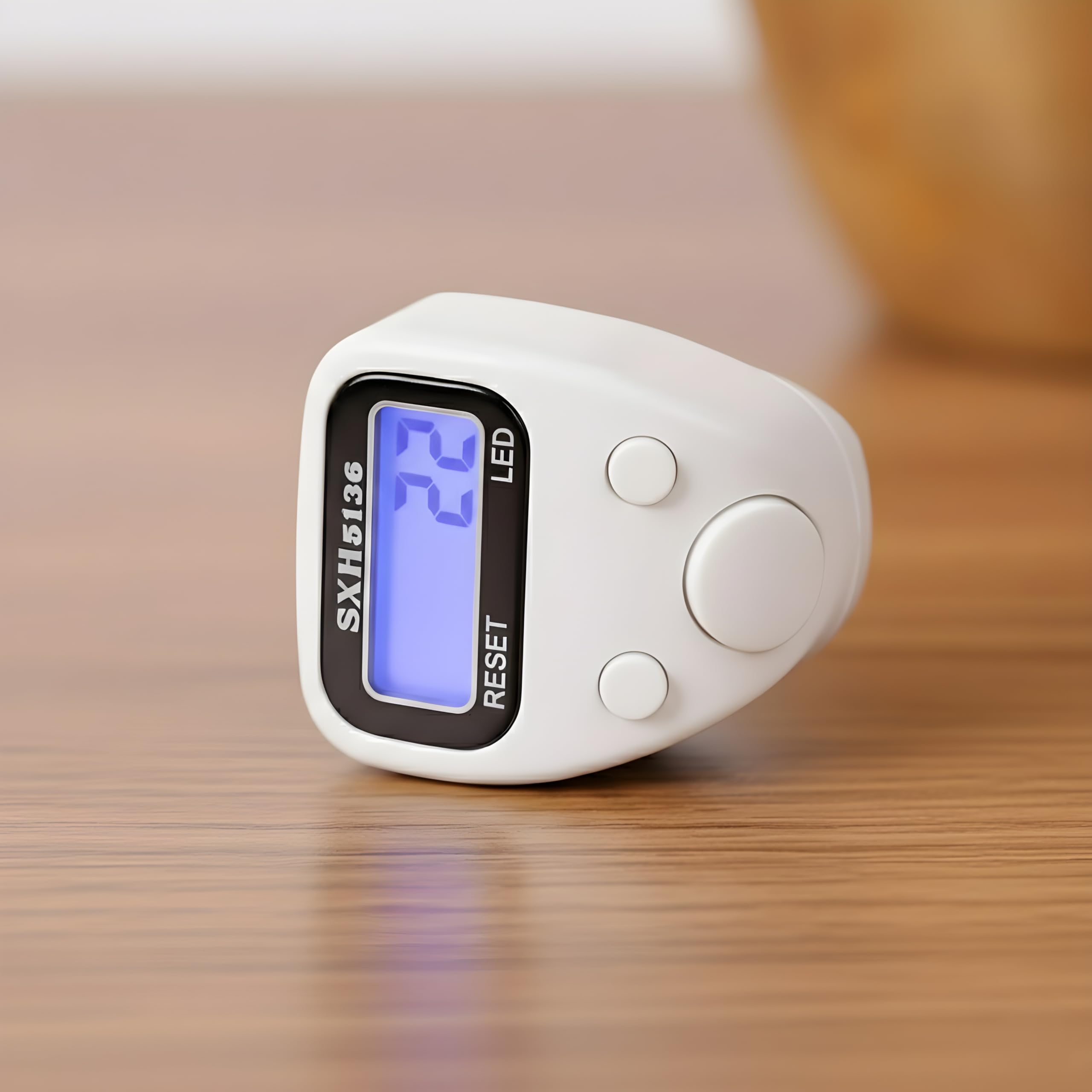 White 5 Digit Naam Jap Counter|Tasbih Counter|Mini Digital Tally Counter Finger Ring|Chanting Count Machine for Meditation, Mantra Jap,Cricket Umpire|Digital Counting Device (Model No 506 White)-image-7