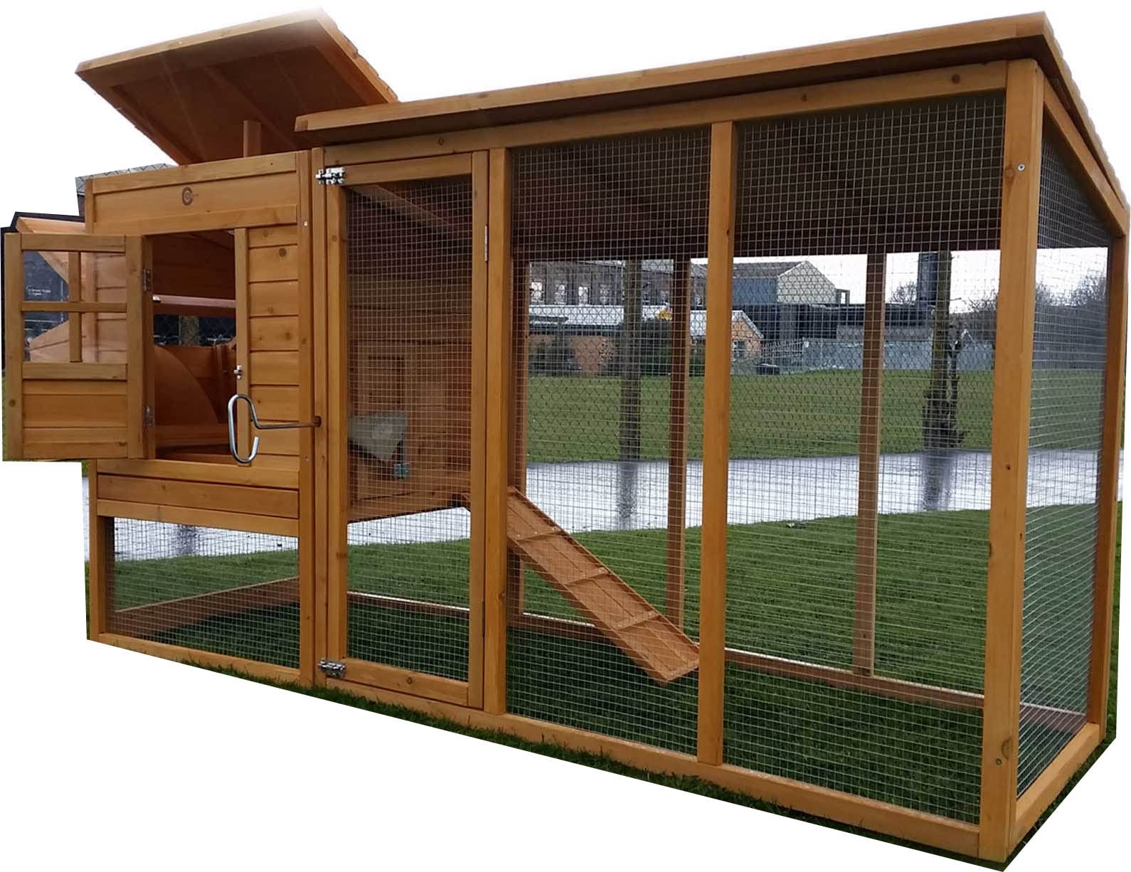 Buy 8FT COCOON 4000XWR CHICKEN COOP FOR 56 BIRDS HEN HOUSE POULTRY ARK NEST BOX NEW 30 MORE