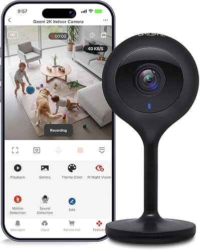 Miniatura 11 de Geeni - 2 cámaras inteligentes de seguridad/vigilancia LOOK para interiores, 1080p HD, con conversación de 2 vías y detección de movimiento