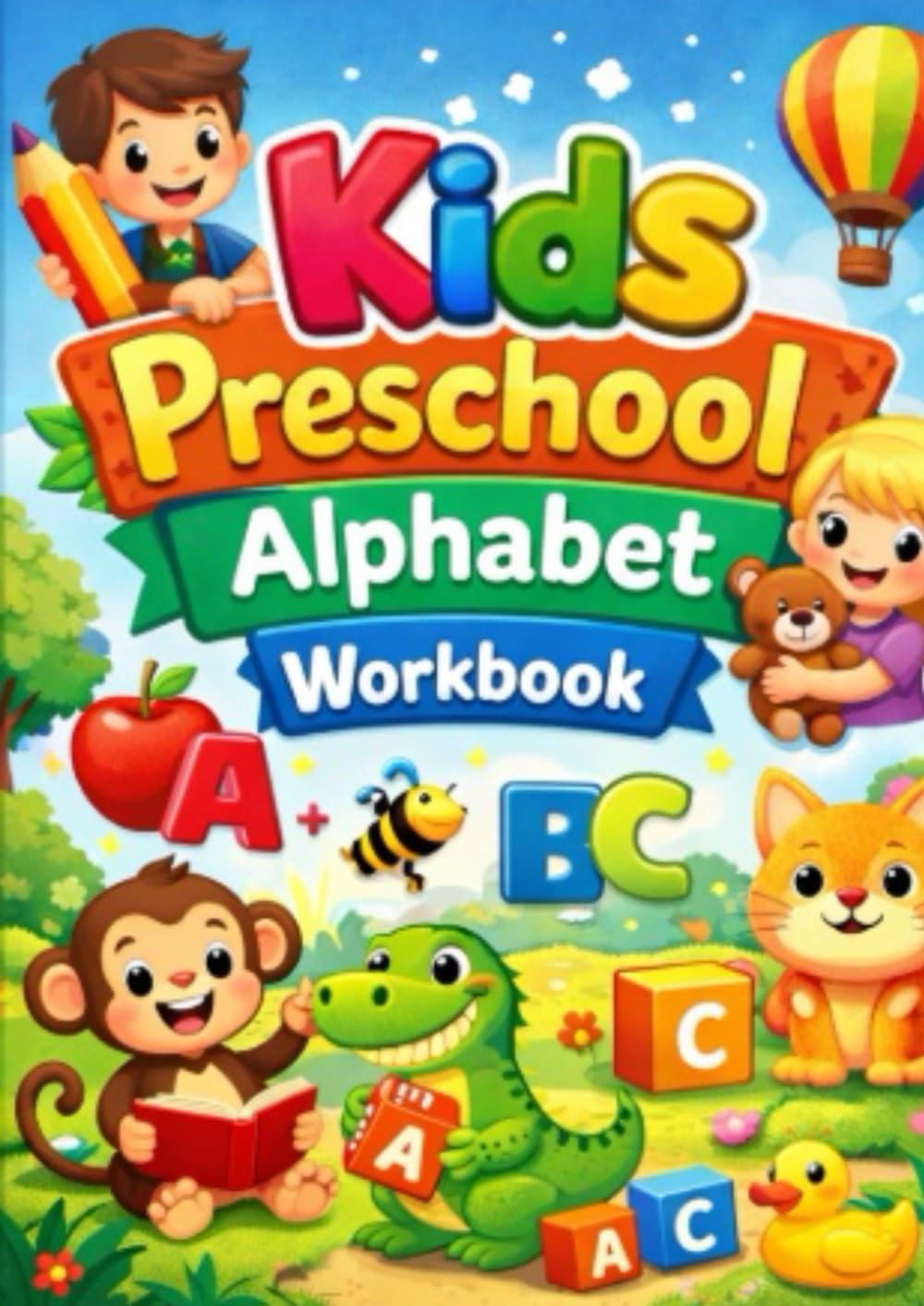 Kids Learn & Trace the Alphabet Workbook