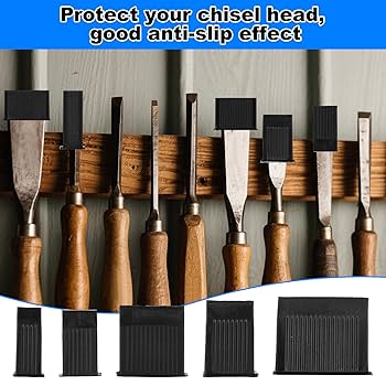 Pack Of 20 Chisel Edge Protectors, Chisel Tip Protectors For Wood