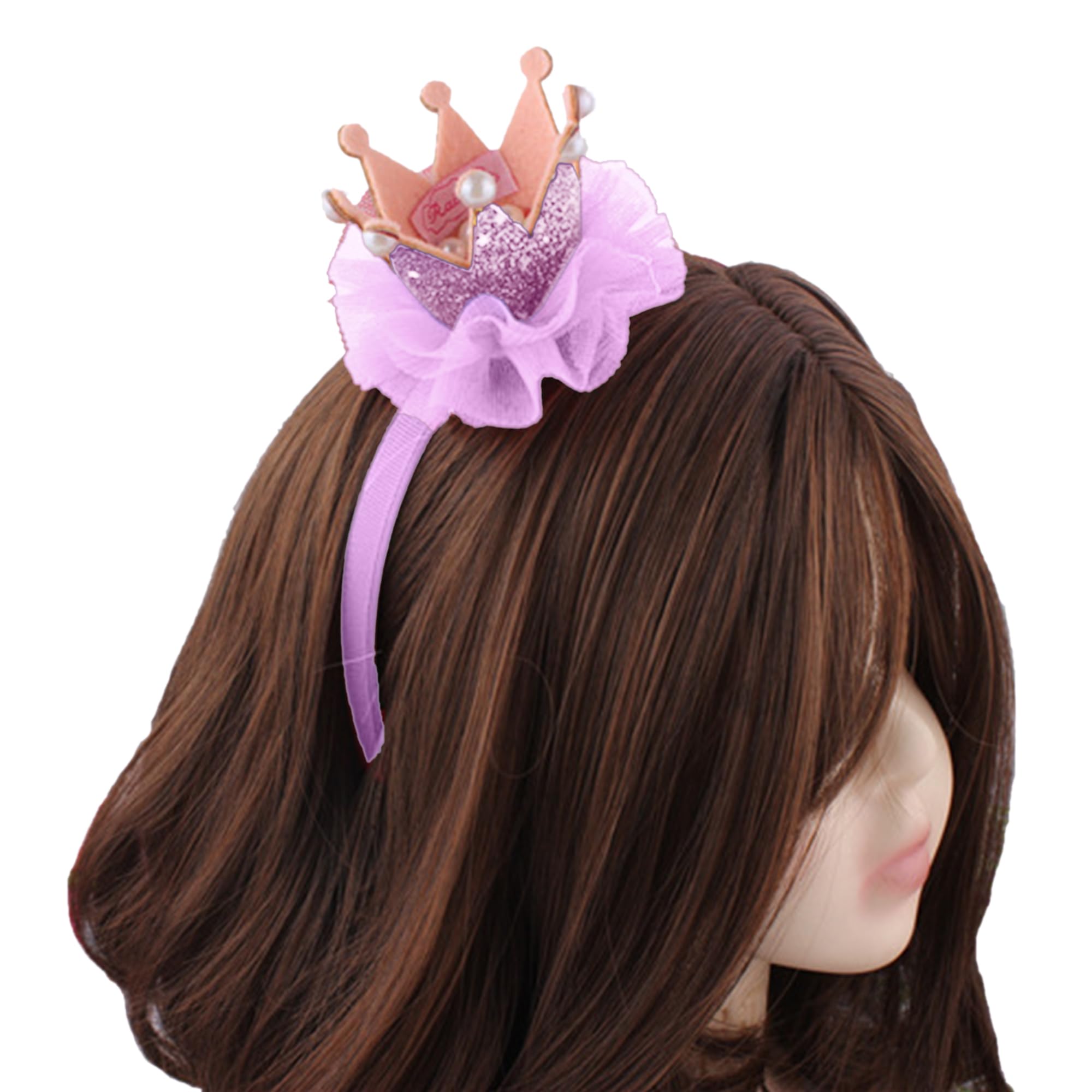 Babymoon Princess Girl’s Pearl Baby Crown Headband | Hair Accessories | Purple (B0D8YGCYBZ) Amazon Price History, Amazon Price Tracker