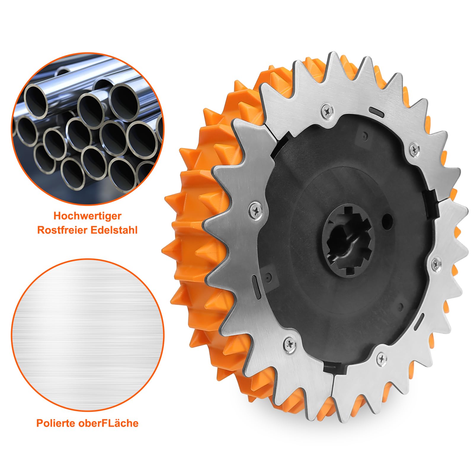Roues Pour Worx Landroid-Lestées tout-terrain, avec pointes en acier inoxydable, compatibles pour robots tondeuses WR141E / WR142E / WR143E / WR165E / WR167E