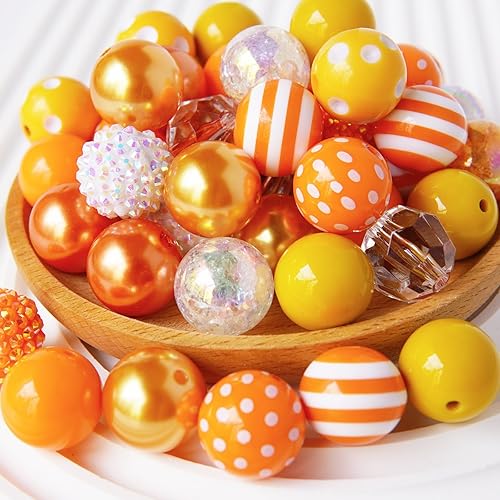 Cuentas para bolígrafos, cuentas de 0.78 pulgadas para mezclar bolígrafos con cuentas, cuentas de goma de mascar de 0.787 pulgadas a granel, cuentas