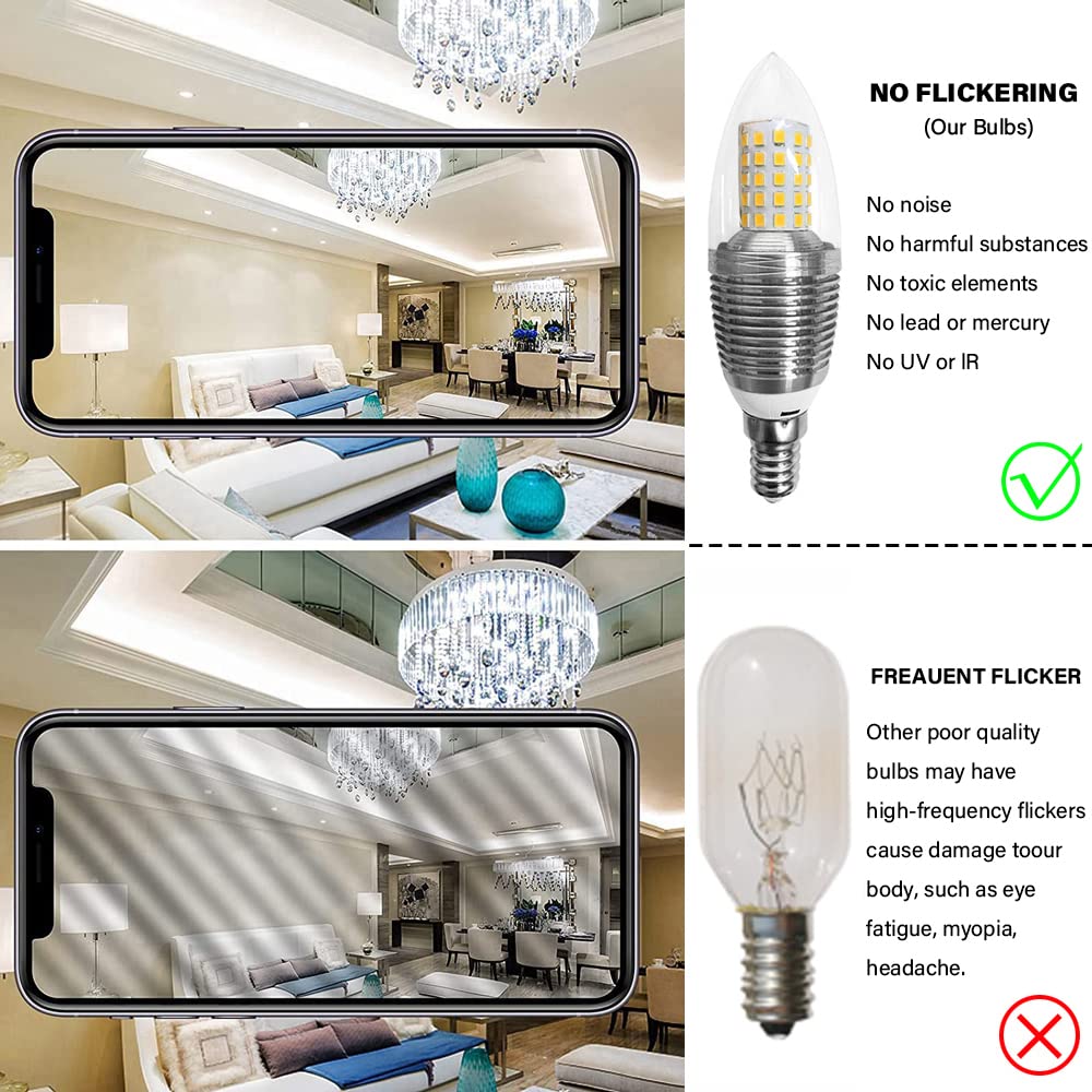 LED-Birnen, Maisglühbirne mit E14-Sockel, LED-Kerzenlampe, 9 W, 12 W, 800 lm, 120 Watt-Äquivalent, 3000 K, 6000 K, Nicht dimmbar, AC 85 V ~ 265 V (10er-Pack)