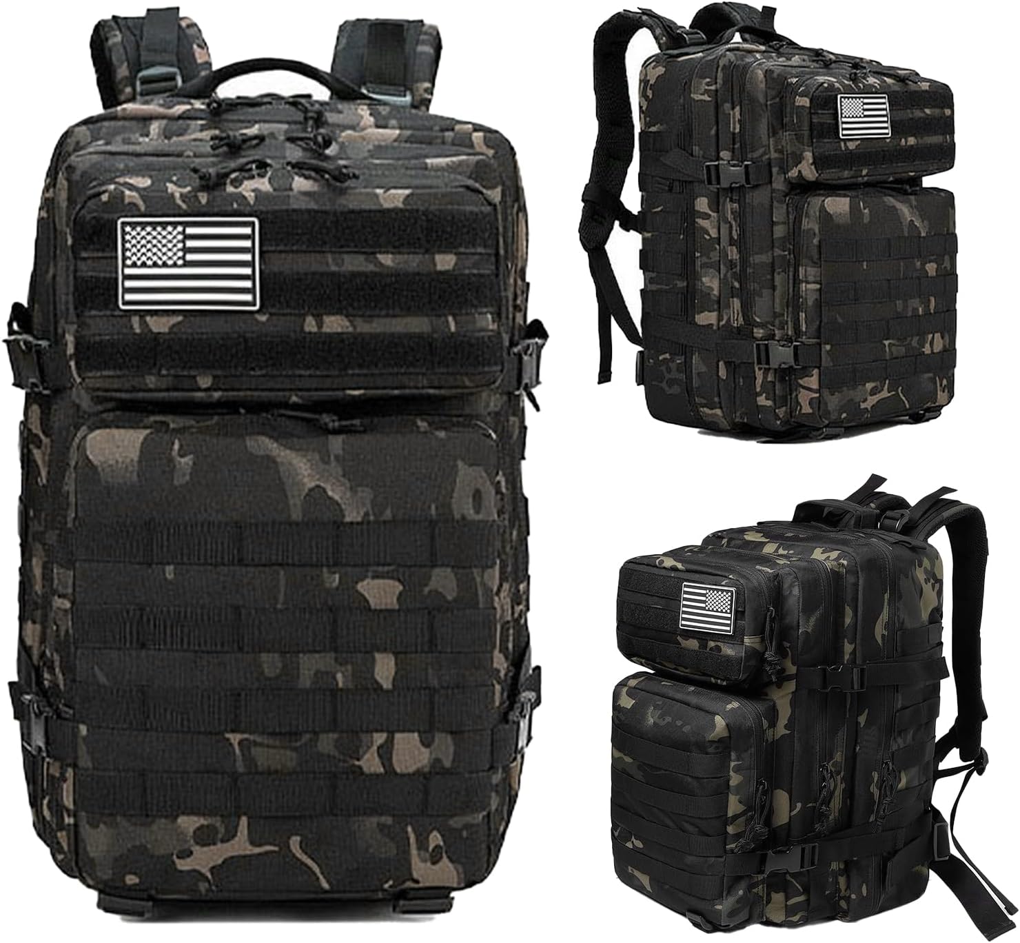 ANTARCTICA Tactical Backpack Large 45L Molle Bag Backpacks Rucksacks for Hiking Outdoor Camping Trekking Hunting