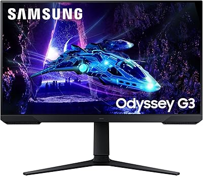 Samsung Monitor Gaming Odyssey G3 (S27DG302), Flat, 27 pollici, 1920x1080 (Full HD), VA, 180 Hz, 1 ms, AMD FreeSync, HDMI, Display Port, Ingresso Audio, HAS, Pivot, Flicker Free, Eye Saver Mode