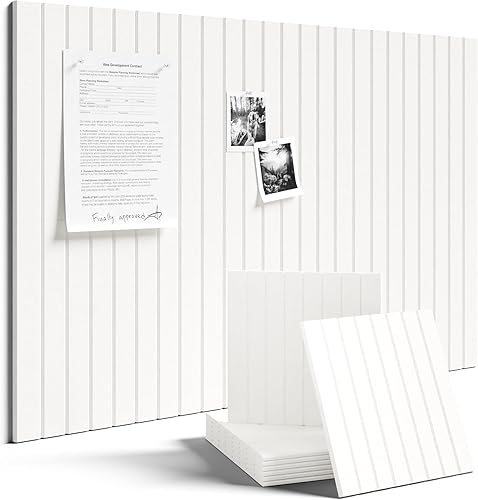 Miniatura 11 de FLUXYNARA - Tablero de anuncios de fieltro 48 x 36 pulgadas, alternativa al corcho, paquete de 12, 70 lengüetas adhesivas, panel de pared grueso