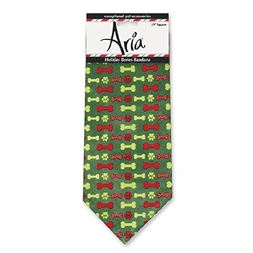 Aria Holiday Bones Dog Bandana, 19
