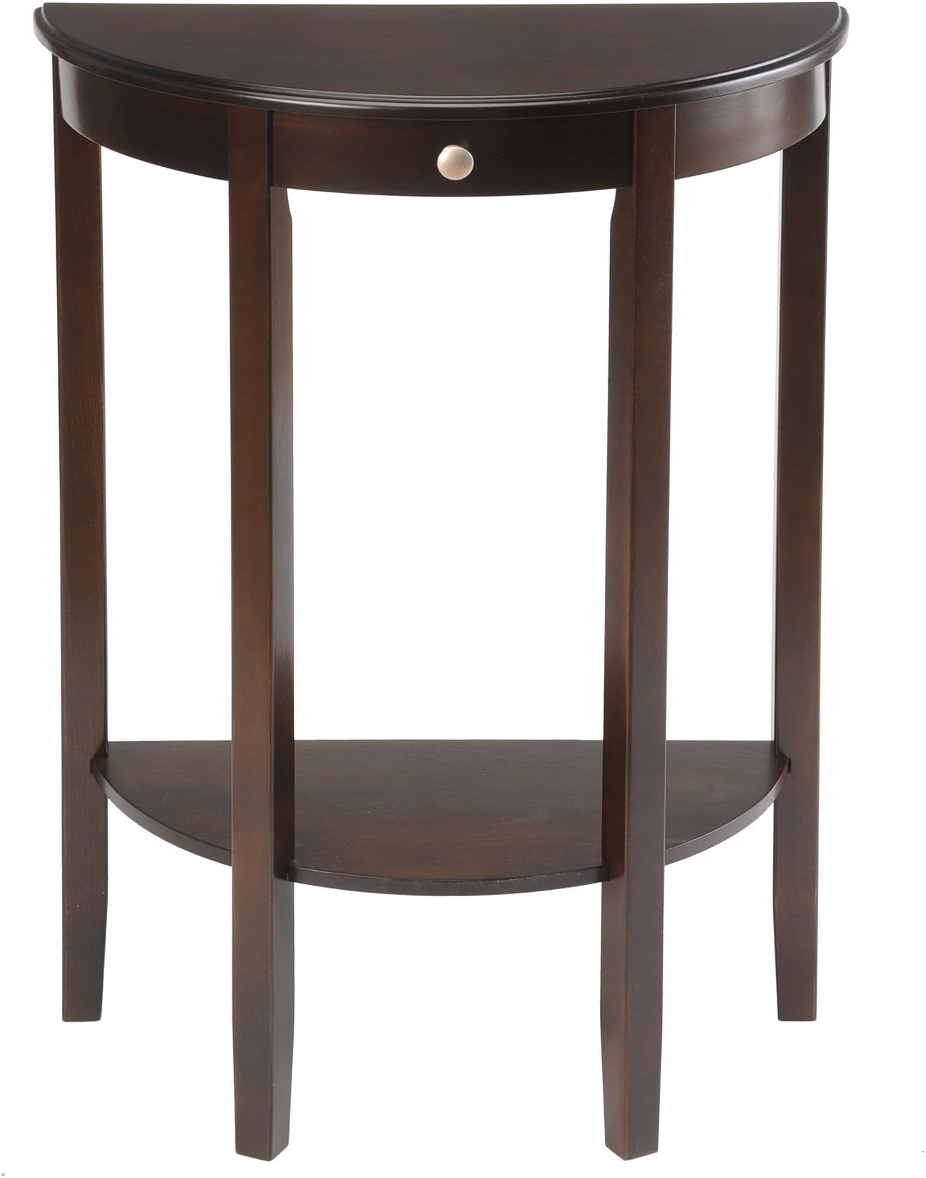 Bay Shore Collection Half Moon/Round Hall Table - Espresso - F68243-02