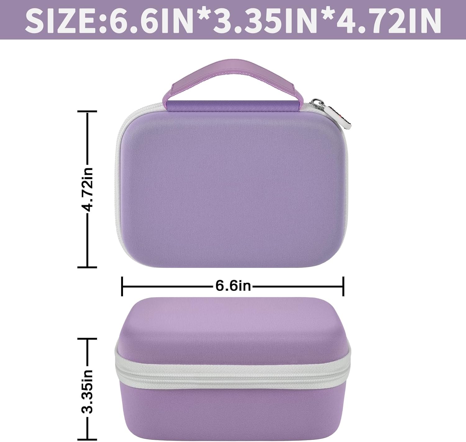 Case Compatible with Phomemo M110 Label Maker - Portable Mini Bluetooth Thermal Label Maker Carrying Storage Bag for Printer Labels, USB Cable and Accessories Black (Box Only)-Purple - Image 5