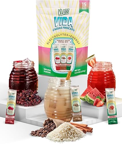 Miniatura 7 de Hydration + Energy - Mezcla de bebida de electrolitos – Sabor Hibiscus Agua Fresca | Polvo sin azúcar con cafeína, L-teanina, agua de coco y