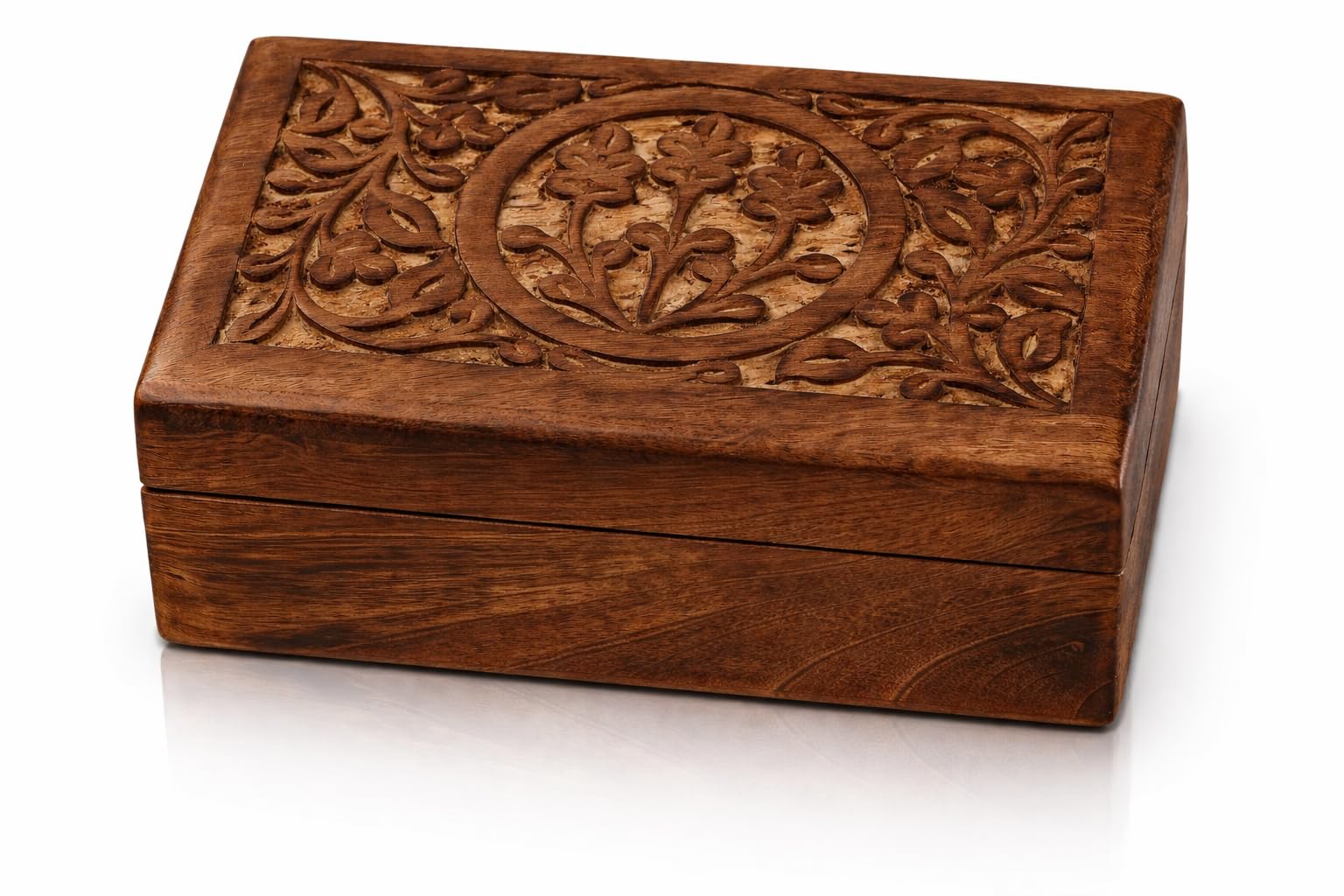 Boîte à bijoux organiseur en bois de rangement avec boîte à souvenirs