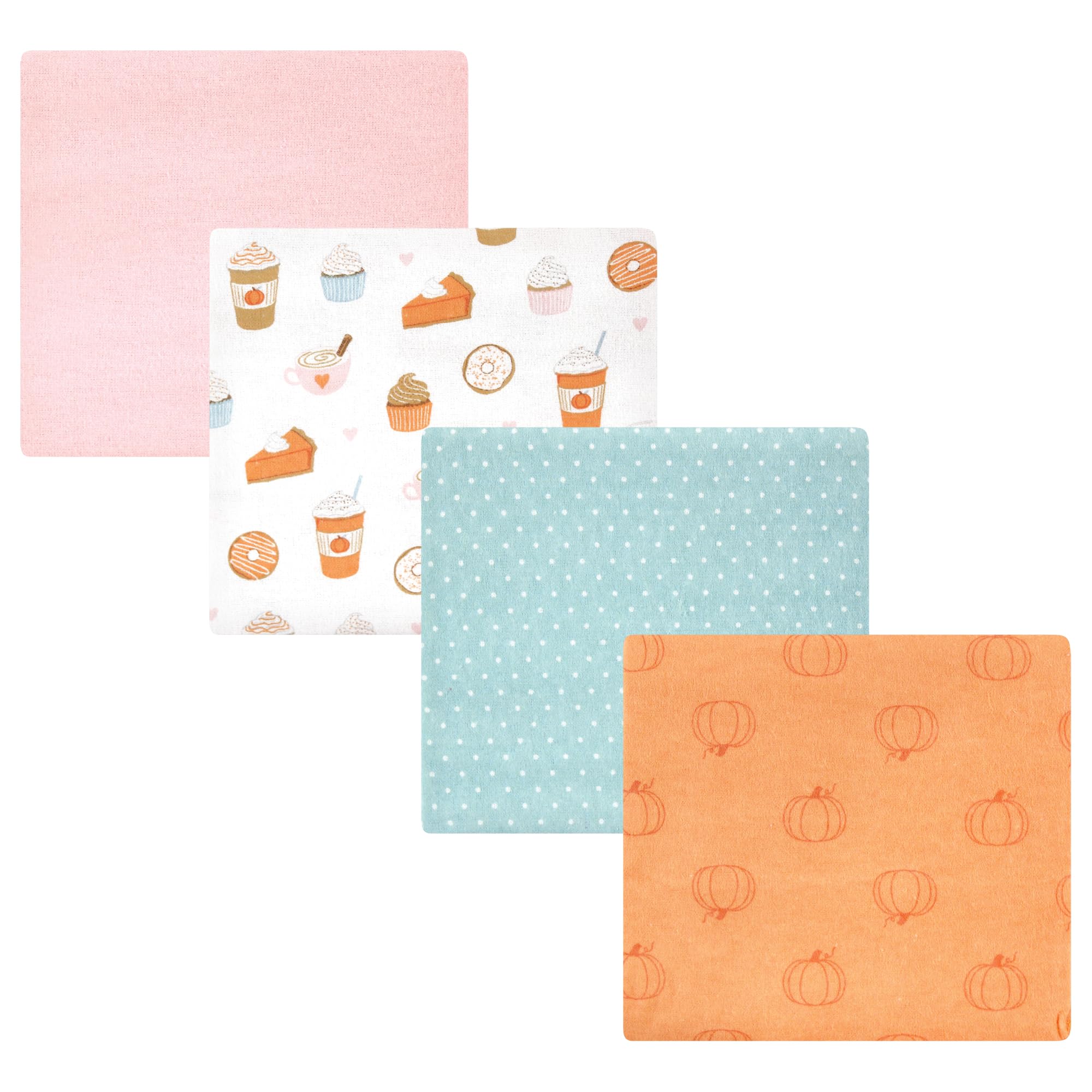 Luvable Friends Little Treasure Flannel Receiving Blankets 4pk