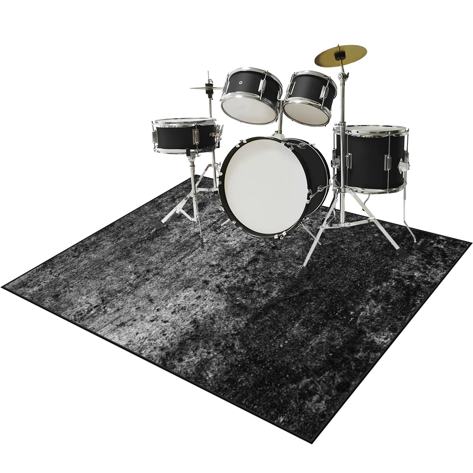 Dywan perkusyjny, mata wygłuszająca, mata antywibracyjna, elektroniczny zestaw perkusyjny jazzowy, do bębna basowego, werbla, dla początkujących, 120 x 90 cm