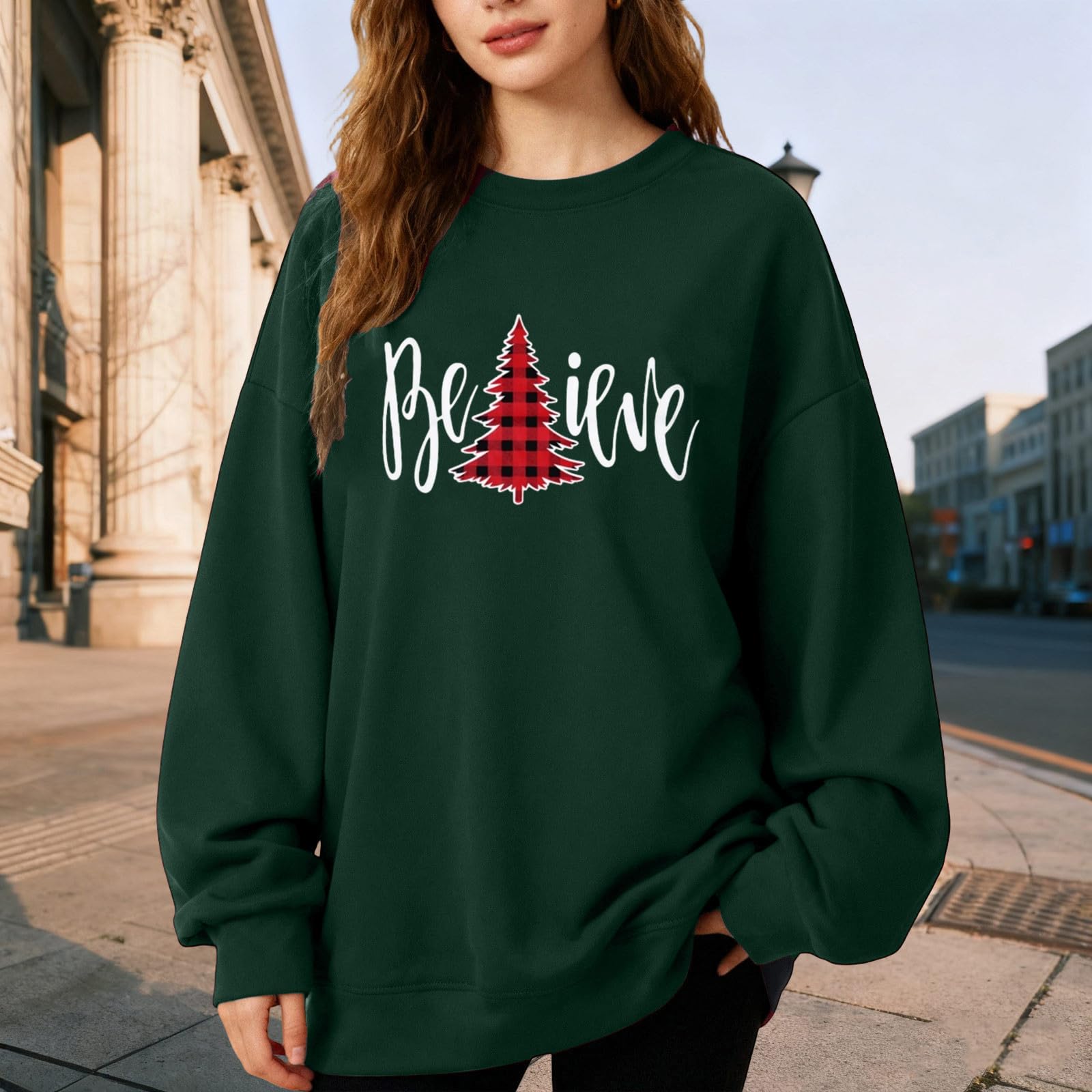 Sudadera de Navidad para mujer, talla grande, forro polar, suéter de moda para invierno, muñeco de nieve, suéteres sólidos estampados para mujer, ropa deportiva para mujer