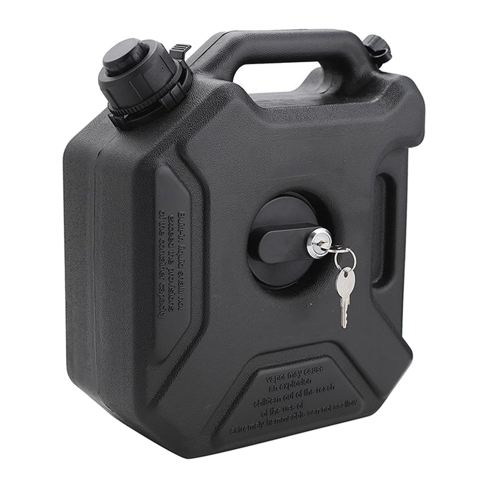 Bidon D'essence de 1,3 Gallon avec Tuyau de Remplissage, Réservoir D'essence et Débit Réglable ; Convient aux Voitures, Motos et Véhicules Tout-terrain(5L)