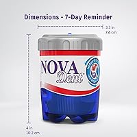 Vista 6 de Novadent Baño de remojo - Contenedor de limpieza (con recordatorio de día)