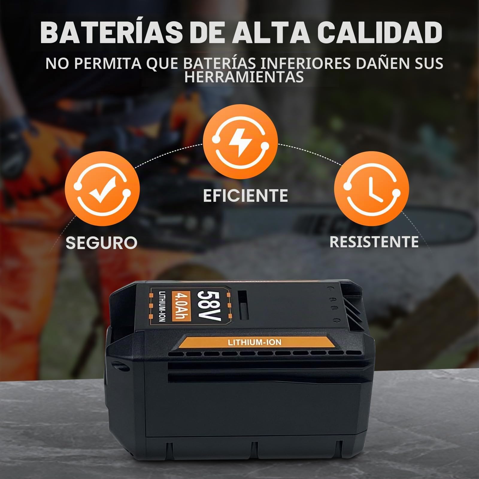 Batería de litio de 58 V y 4,0 Ah de repuesto para batería Echo 58 V CBP-58V40 CBP-58V20 CBP-58V2AH CHT-58V CDST-58V CCS-58V CLM-58V, compatible con herramientas eléctricas Echo 58 V MAX PRO serie (58