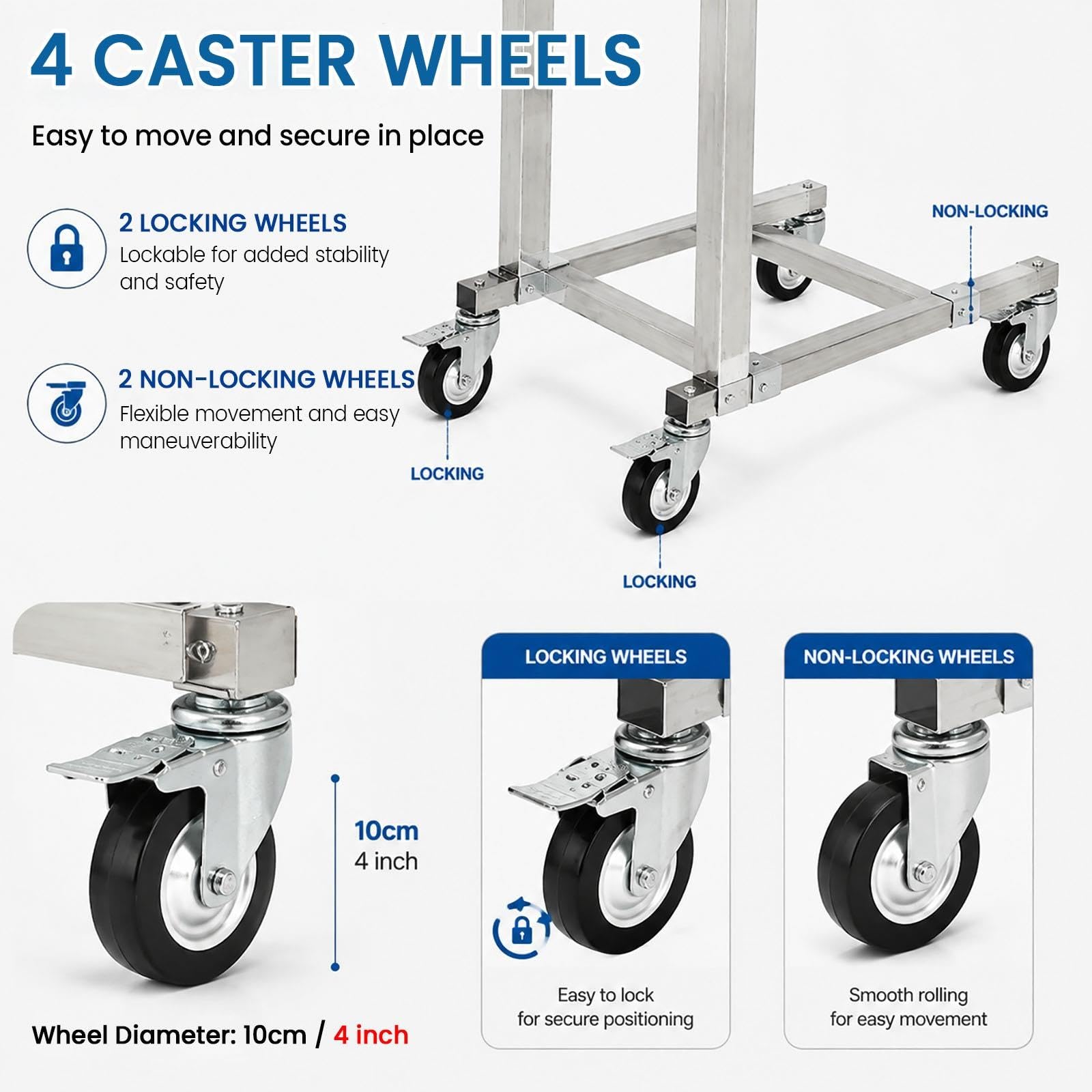 JYHHCYS Magazzino Transpallet Manuale 60kg Carrello Manuale Regolabile