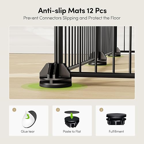 Miniatura 6 de Tespo Corral para mascotas jaula de animales pequeños para interiores valla de alambre de metal portátil para animales pequeños conejillos de indias