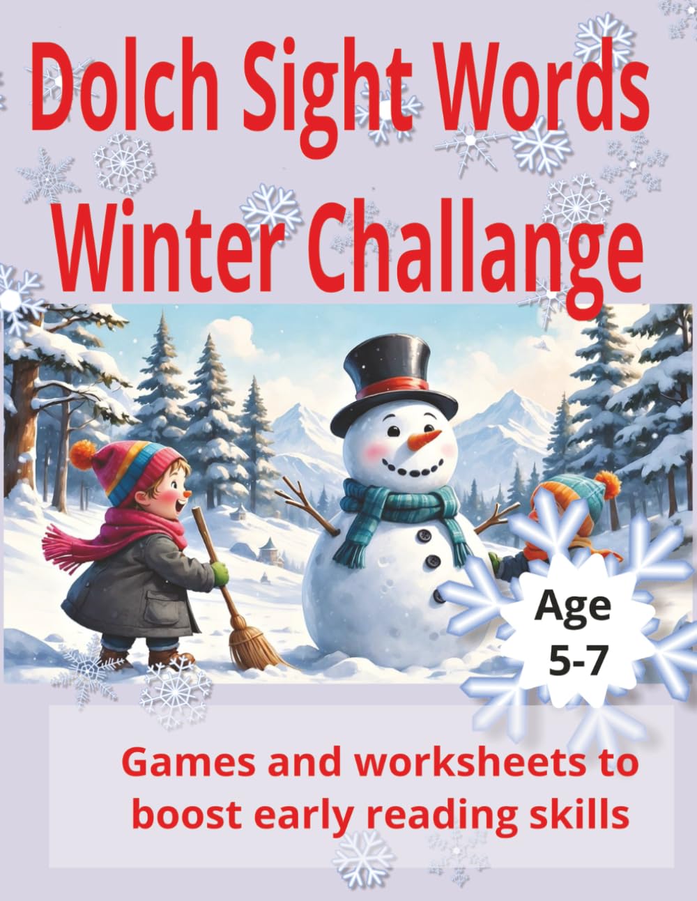 Dolch Sight Word Winter Challange: Games and worksheets to boost early reading skills