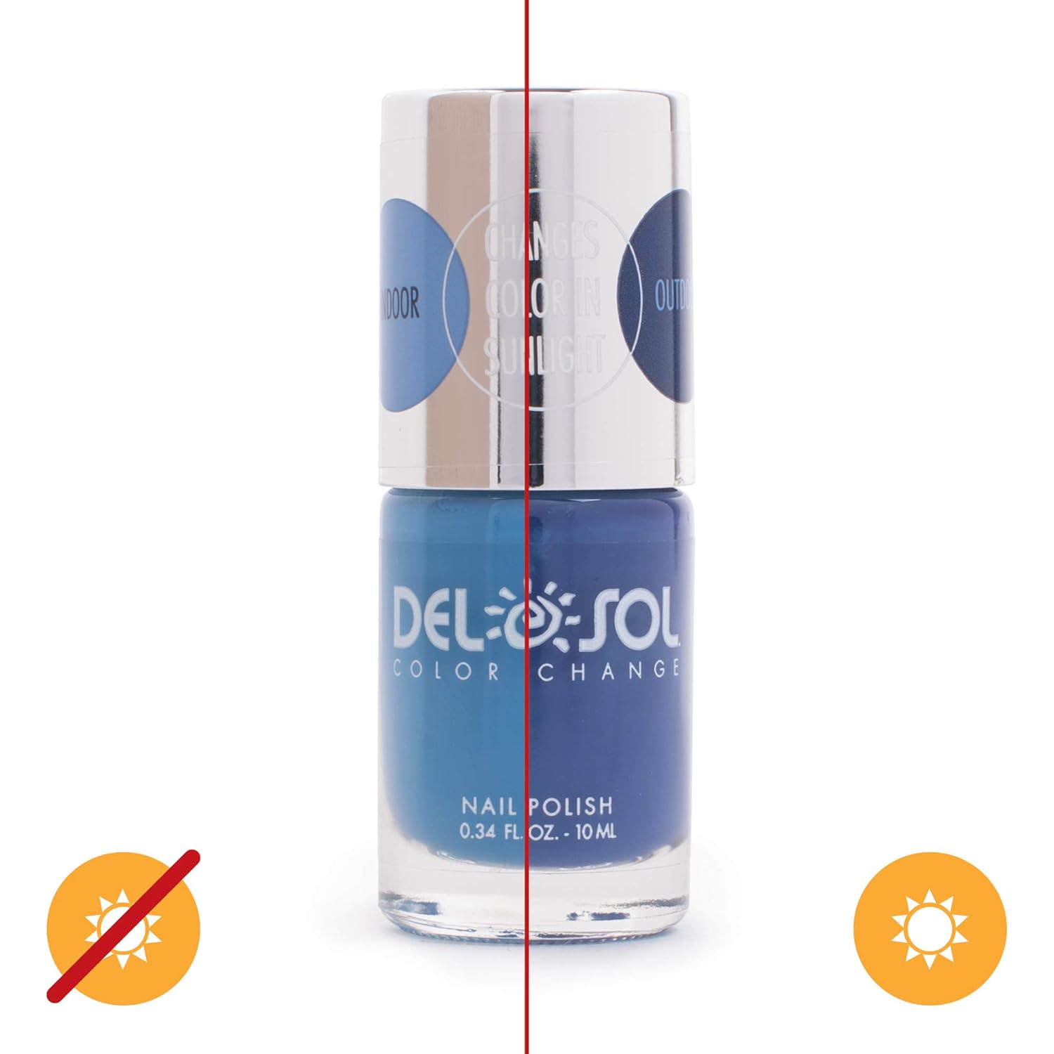 Del Sol ColorChanging Nail Polish Forever Blue