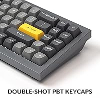 Vista 3 de Keychron Teclado mecánico personalizado Q7 70 de diseño QMKVIA macro programable con interruptor Gateron G Pro azul intercambiable en caliente