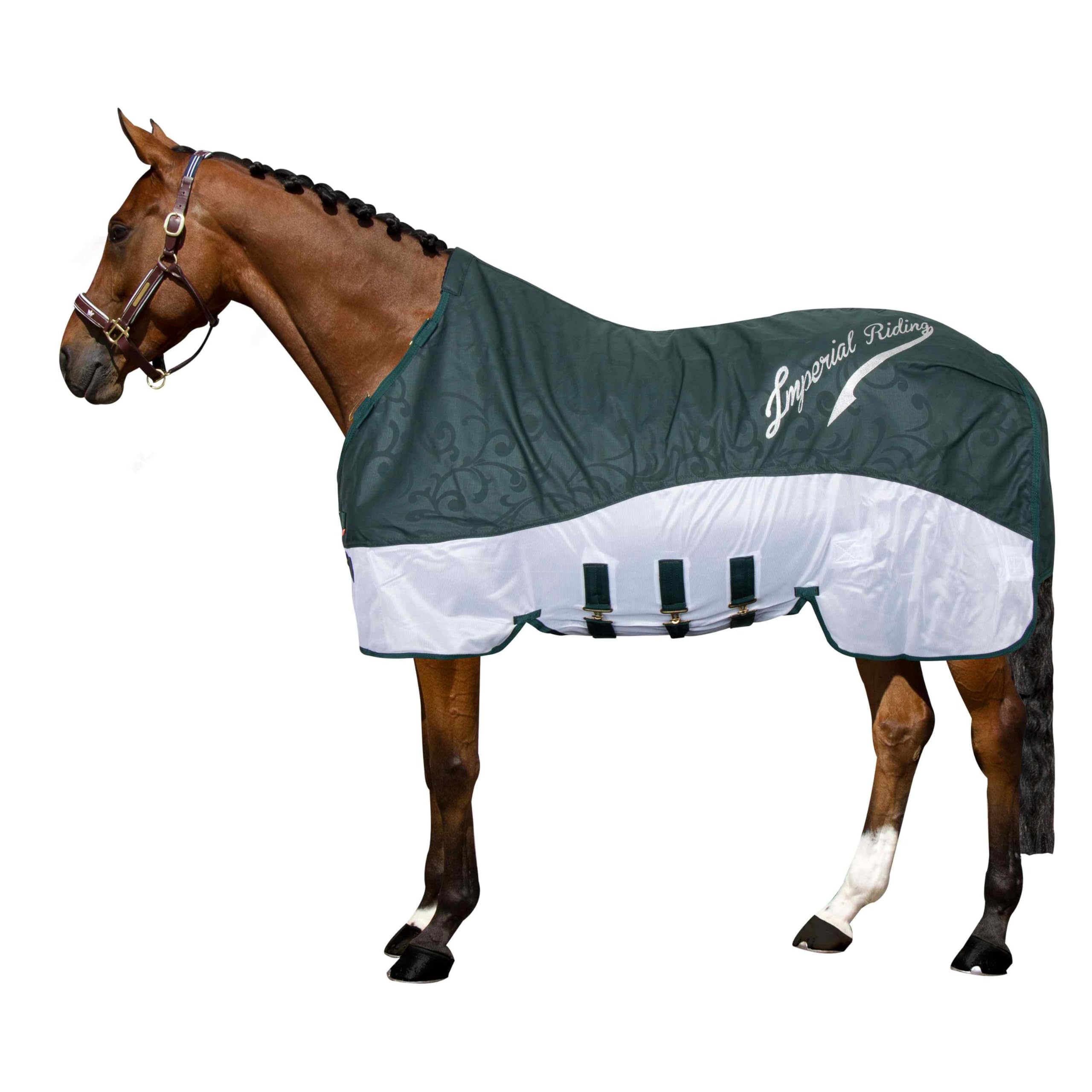Imperial Riding IRHSuper-Dry Rain and Fly Blanket, Forest Green, 175