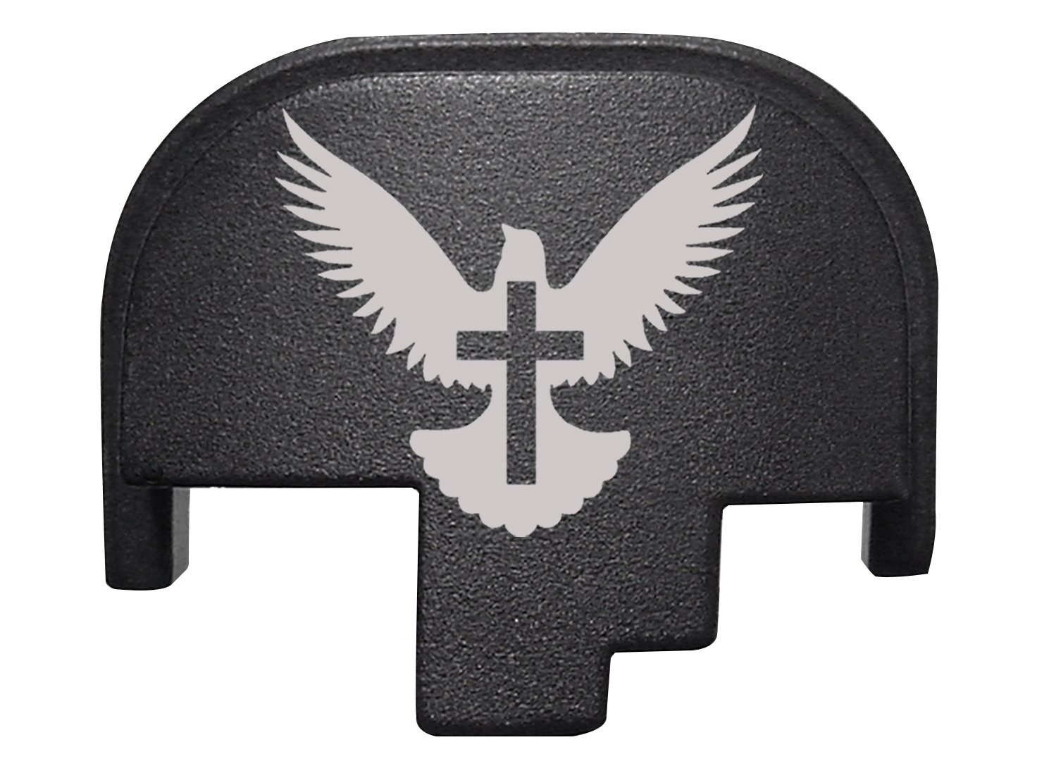 NDZ Performance Rear Back Plate for Smith & Wesson S&W M&P 2.0 Full-Size Compact Black - Bible Dove Cross