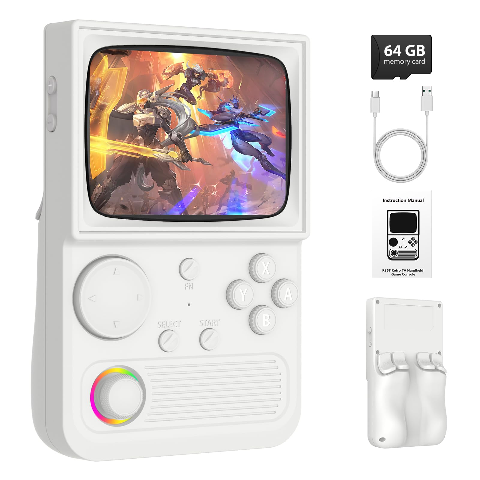 Amazon | R36T レトロハンドヘルドゲーム機、ポータブルレトロゲーム