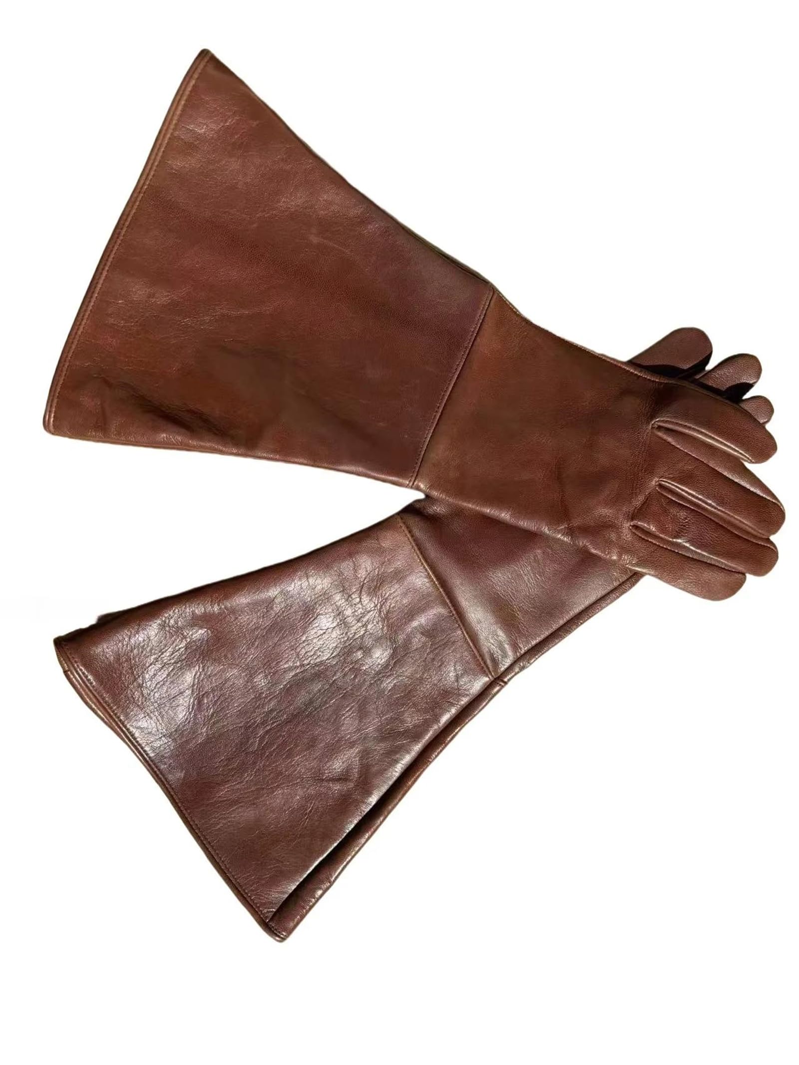 Guantes de piel de oveja auténtica para hombre, delgados, sin forro, para pantalla táctil, mensajes de texto, ciclismo, conducción, motocicleta