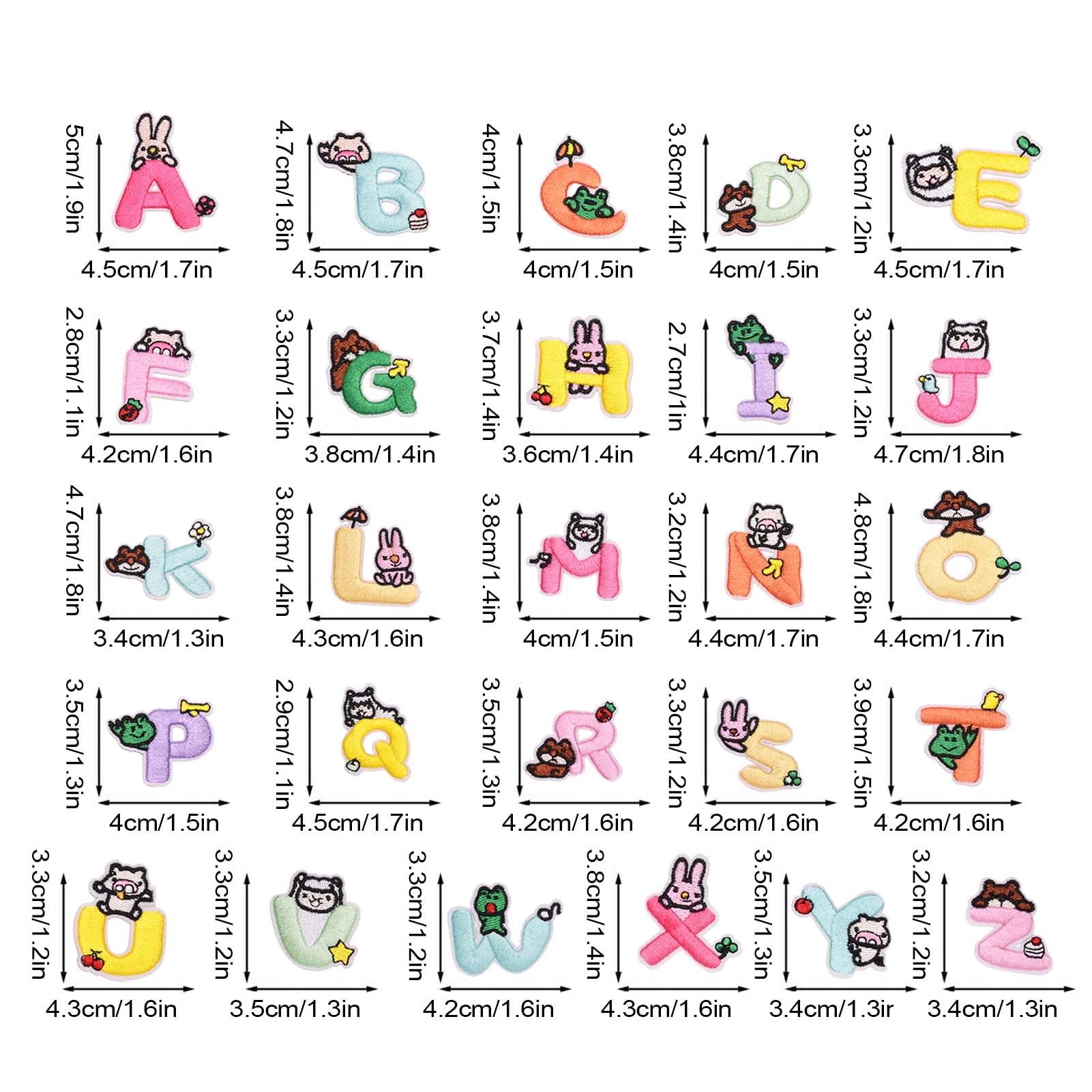 Embroidered Patches für Kleidung 26-teilige dekorative Aufnäher